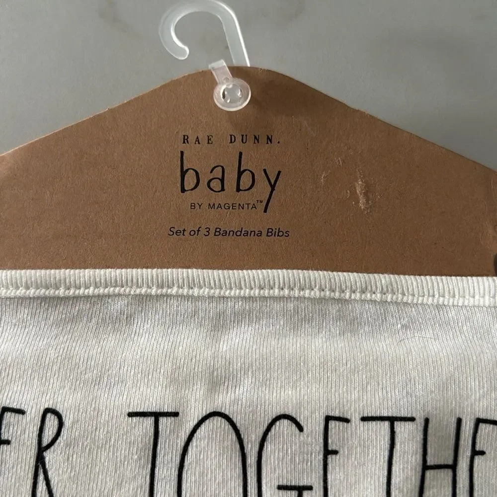 RAE DUNN baby Bandana Bibs NWT